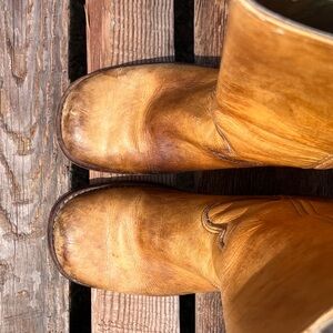 Double H Vintage Tan Leather Western Boots - Natural Tan